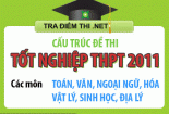 Cấu trúc đề thi tốt nghiệp THPT 2011 môn Địa lí