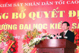 Chính thức thành lập trường đại học Kiểm sát Hà Nội